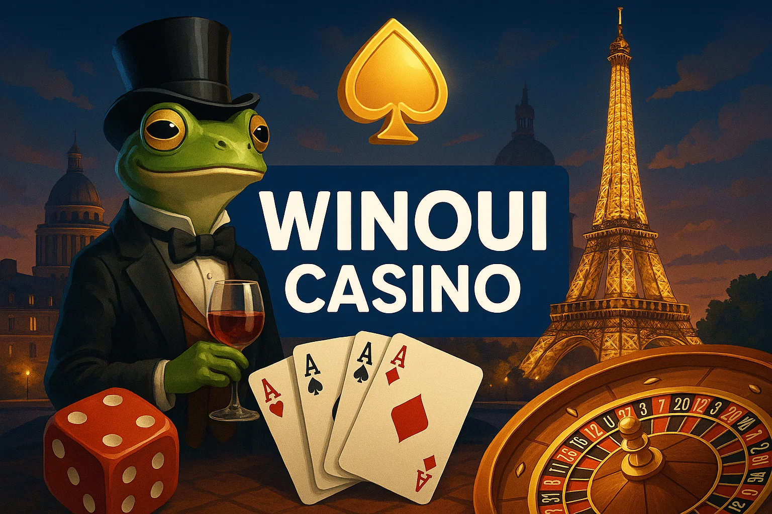 Interface des jeux Winoui Casino - Machines à sous et tables de jeux